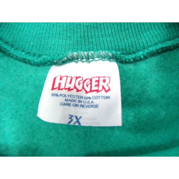 Hugger Gopher Activewear Cat Lady Sweat Shirt 3X Green New - Picture 4 of 4